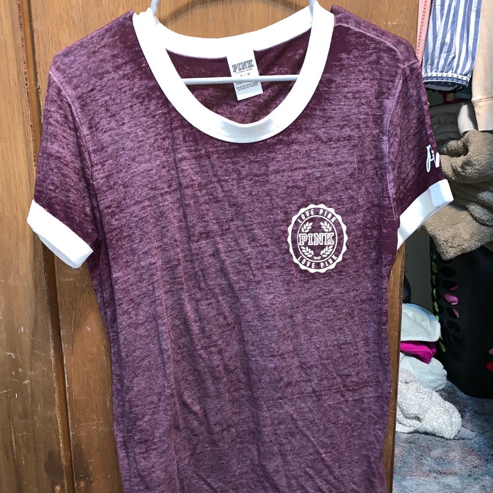 PINK maroon t-shirt
